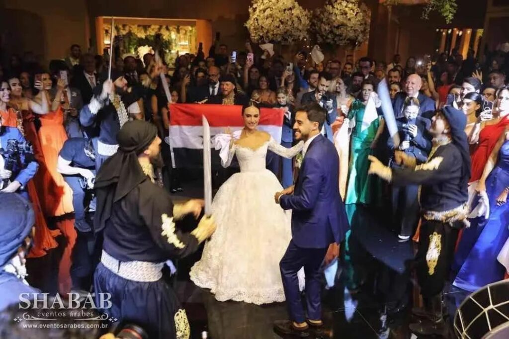 Grupo de Dabke em casamento árabe em Goiania